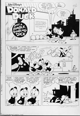 Donald Duck Adventures #13 Complete 13-page Story "Just A Humble, Bumbling Duck" Original Art (Disney, 1991).