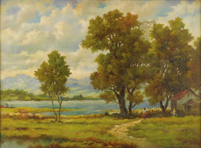 Landscape by Henry T Harvey - Auction record, sale price, and art valuation. Compare with similar artists and explore comparable artworks.