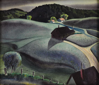 Rolling Hills by Sandor Bernath - Auction record, sale price, and art valuation. Compare with similar artists and explore comparable artworks.