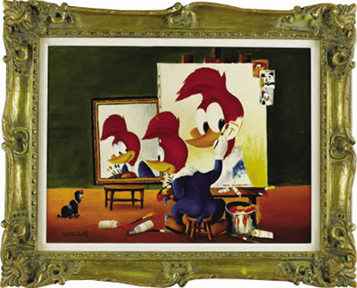 Woody's Triple Self Portrait by Walter Lantz - Auction record, sale price, and art valuation. Compare with similar artists and explore comparable artworks.