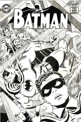 Batman #196 Cover Original Art (DC, 1967).