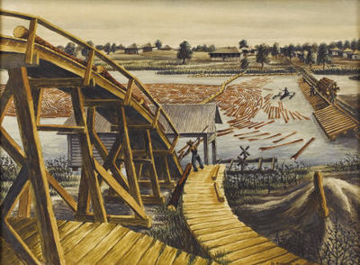 Mill Pond Log Ramp