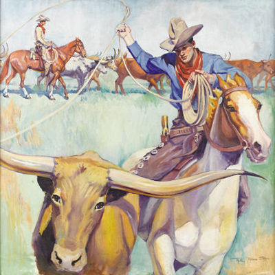 Mural Study for San Antonio Post Office