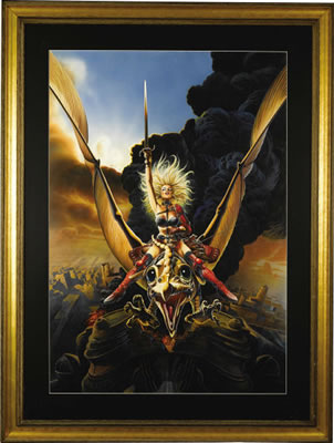 Sample artwork by Chris Achilleos (Born 1947), known for action genre, fantasy and figure illustration, book covers - View similar artists and auction records