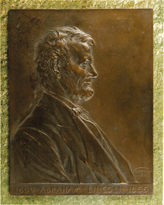 Lincoln Plaque by Victor Brenner - Auction record, sale price, and art valuation. Compare with similar artists and explore comparable artworks.