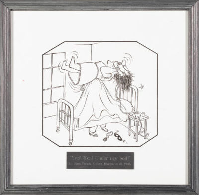 Yes! Yes! Under my Bed! by Virgil Partch - Auction record, sale price, and art valuation. Compare with similar artists and explore comparable artworks.