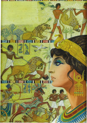 Classics Illustrated #161 (Second Printing) "Cleopatra" Cover Painting Original Art (Gilberton, 1964).