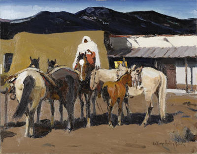 Night Out in Taos (Taos Indian Night Watch)
