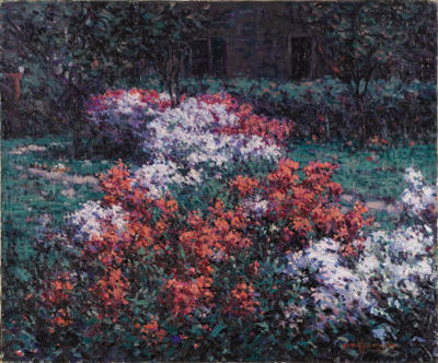 The Phlox Garden by Hugh Henry Breckenridge - Auction record, sale price, and art valuation. Compare with similar artists and explore comparable artworks.