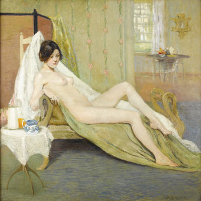 Female Nude In An Interior by Charles Roswell Bacon - Auction record, sale price, and art valuation. Compare with similar artists and explore comparable artworks.