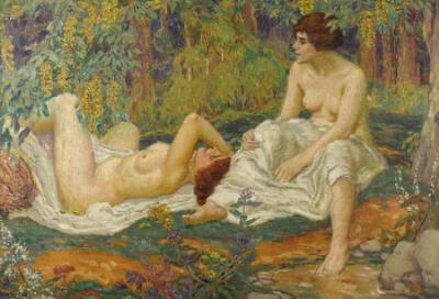 Jeunes Femmes au Jardin by Karel Spillar - Auction record, sale price, and art valuation. Compare with similar artists and explore comparable artworks.