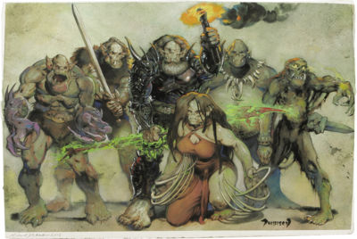 Faiths and Pantheons "Orc Group" by Michael Dubisch - Auction record, sale price, and art valuation. Compare with similar artists and explore comparable artworks.