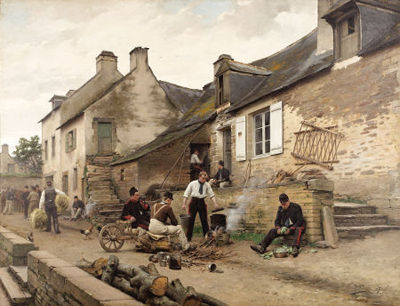 Soldiers Around the Campfire, 1887