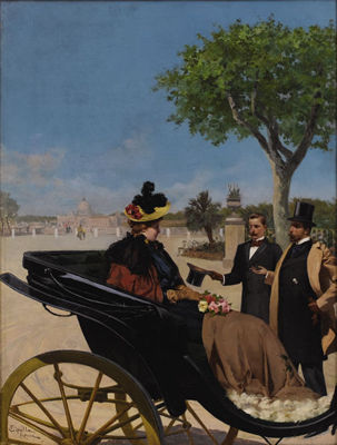 Arrival at the Villa Borghese 1878, Rome
