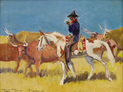 Untitled Cowboy Smoking