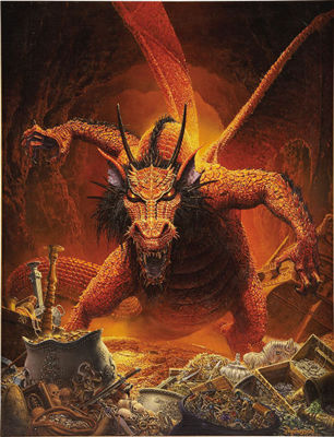 Great Red Dragon, 1986, original illustration by Keith Parkinson - Auction record, sale price, and art valuation. Compare with similar artists and explore comparable artworks.