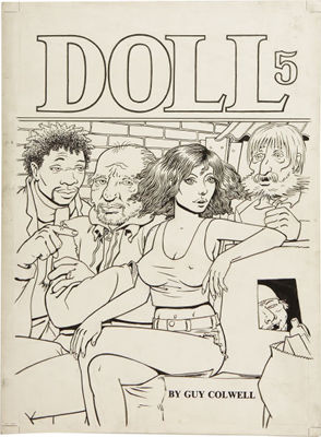 DOLL #5 COVER ORIGINAL ART
