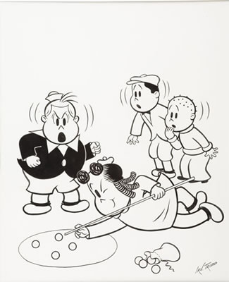 Little Lulu Library Set II Slipcase Cover Illustration Original Art (Another Rainbow, 1991) by Irving Tripp - Auction record, sale price, and art valuation. Compare with similar artists and explore comparable artworks.