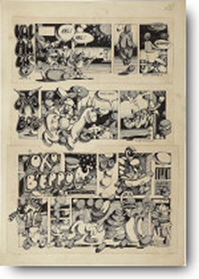 Zap Comix #2 Complete One-Page Story Original Art (Apex Novelties, 1968).