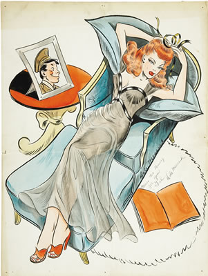 Sample artwork by Dale (Dalia) Messick (1906 - 2005), known for comic-strip artist, cartoons - View similar artists and auction records