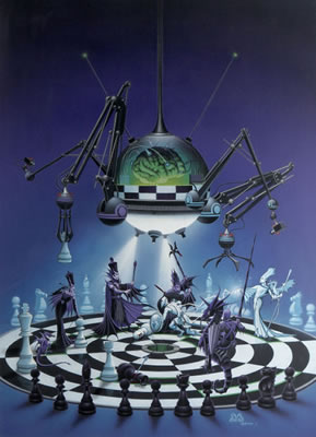 3-D Chess, Dragon magazine #89 cover, September 1984