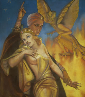 The Altar of Melek, Weird Tales cover, September 1932
