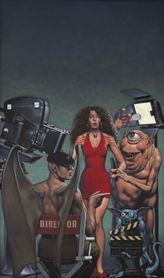 Hooray for Hellywood, paperback cover, 1989 AND a cover proof
