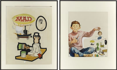 Mad Follies #4 Mad Mobile Original Art, Group of 7 (EC, 1966) by Bob (Robert J) Clarke - Auction record, sale price, and art valuation. Compare with similar artists and explore comparable artworks.