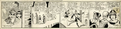 Buck Rogers Daily Comic Strip Original Art (John F. Dille Co., 1937)