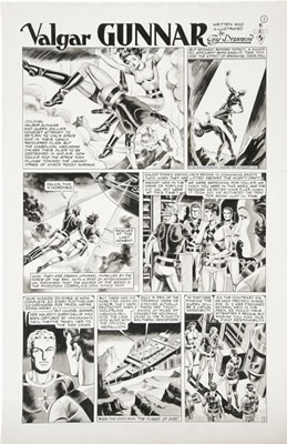 Valgar Gunnar Serial Chapter Original Art, Group of 3 (DynaPubs, 1980) by Jayson Disbrow - Auction record, sale price, and art valuation. Compare with similar artists and explore comparable artworks.
