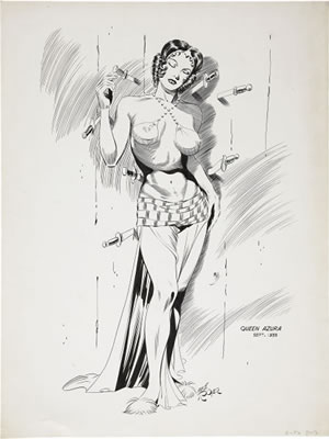 Queen Azura Illustration Original Art (undated)