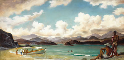Sample artwork by William Dean Fausett (1913 - 1998), known for portrait, genre, landscape, mural painting, etching, lithography, sculpture - View similar artists and auction records
