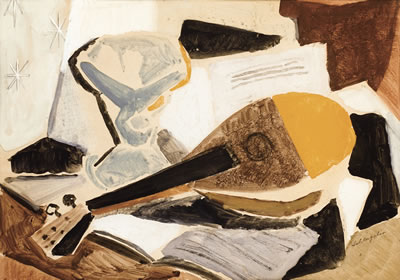 STILL LIFE WITH MANDOLIN
