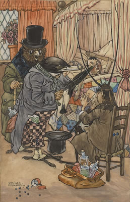 The Doctors Came Immediately, Pinocchio illustration, 1910