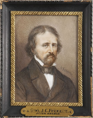 John C. Frémont: Miniature Portrait of the Famed "Pathfinder" and Presidential Candidate