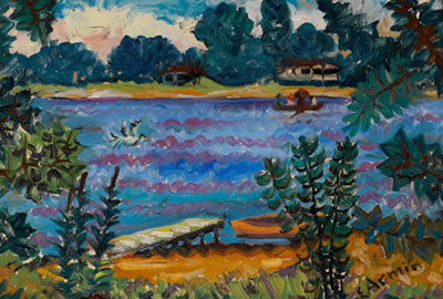 Wood Lake by Emil Armin - Auction record, sale price, and art valuation. Compare with similar artists and explore comparable artworks.