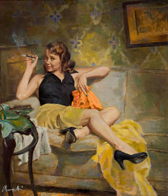 GOODBYE TO BERLIN, PAPERPACK COVER by James Avati - Auction record, sale price, and art valuation. Compare with similar artists and explore comparable artworks.