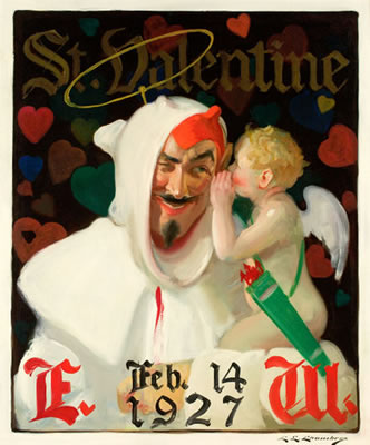 COVER ILLUSTRATION: ST. VALENTINE'S DAY, 1927