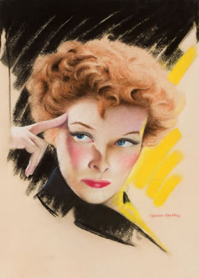 KATHERINE HEPBURN, MOVIE MAGAZINE COVER by Charles Sheldon - Auction record, sale price, and art valuation. Compare with similar artists and explore comparable artworks.