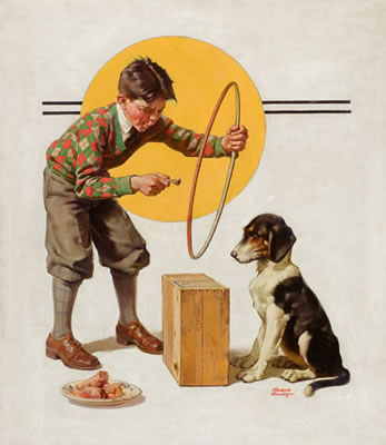 Tempting Fido, Saturday Evening Post cover cover, July 11, 1931