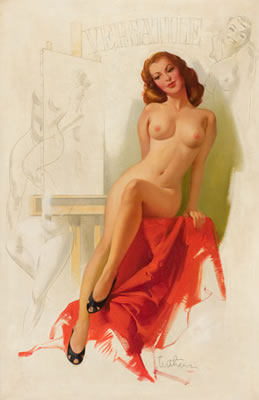 VERSATILE PIN-UP by Ted Withers - Auction record, sale price, and art valuation. Compare with similar artists and explore comparable artworks.