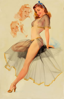 SEATED PIN-UP