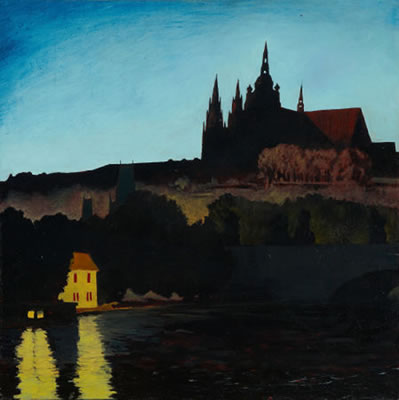 Prague's Castle, 1983 by John Bowman - Auction record, sale price, and art valuation. Compare with similar artists and explore comparable artworks.