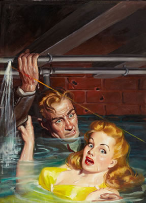 Dime Detective pulp cover, June 1947