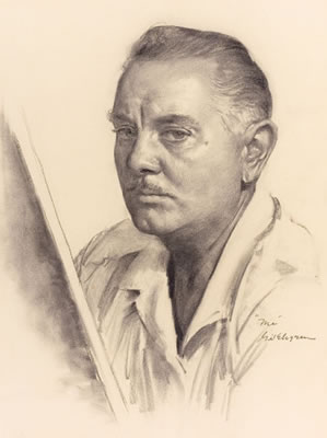 Portrait of Gil (Gilette) Elvgren: Self-portrait