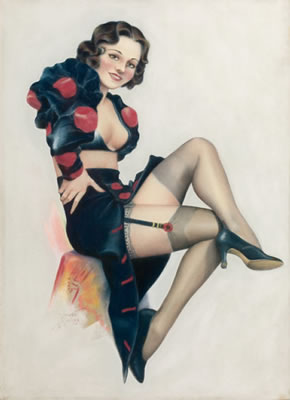 Pin-up in black