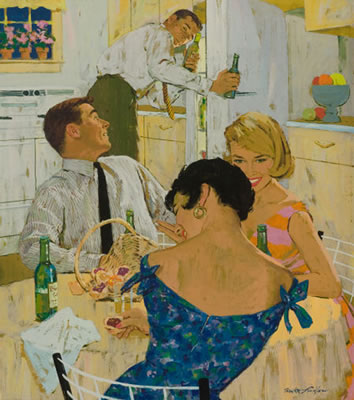 Only Ballantine Ale Brews "Brewer's Gold," ad illustration