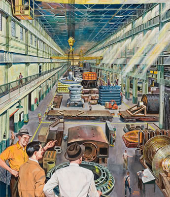 The Factory by Herb Mott - Auction record, sale price, and art valuation. Compare with similar artists and explore comparable artworks.