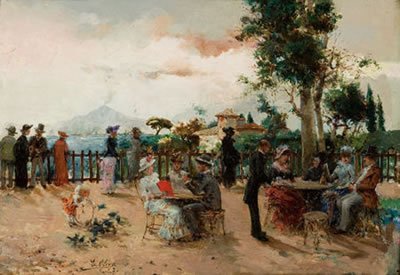 Refreshment on the Neapolitan Coast by Eugenio Oliva Y Rodrigo - Auction record, sale price, and art valuation. Compare with similar artists and explore comparable artworks.