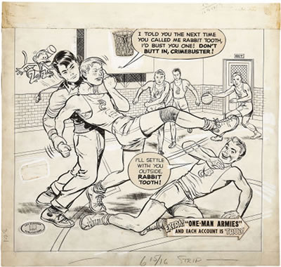 Boy Comics #102 Crimebuster Cover Original Art (Lev Gleason, 1954) by Charles Biro - Auction record, sale price, and art valuation. Compare with similar artists and explore comparable artworks.